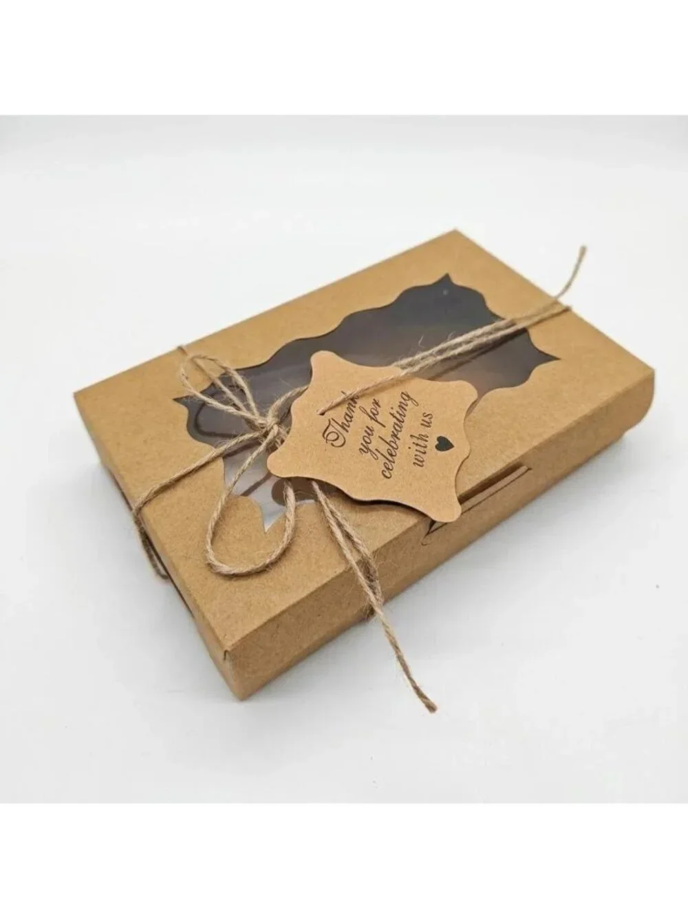 30 Pack Brown Kraft Paper Gift Boxes 1.5×7×4.5 Inch, Multipurpose Container